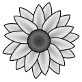 Sunflower_clip_art.svg